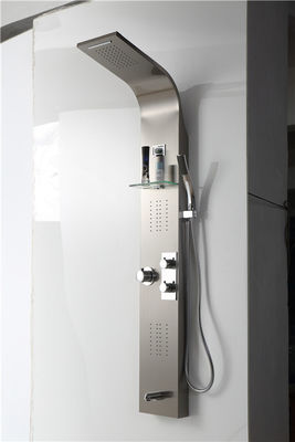 Chiny Kolumny prysznicowe Easy Clean Panele / panel prysznicowy z dyszami z półkami / Multi Body dostawca