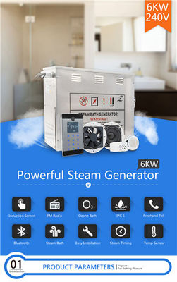 Chiny Antyrdzewne wyposażenie łaźni parowej / 6kW Generator pary ze stali nierdzewnej 304 dostawca