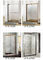 Dwuskrzydłowe przesuwane szklane drzwi prysznicowe Grubość szkła 6mm z wodoodporną listwą PCV dostawca