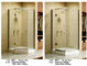 Narożne kabiny prysznicowe z kwadratową tacą akrylową, szklana kabina prysznicowa z trzema panelami dostawca