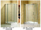 Obudowy prysznicowe ze szkła hartowanego z górną rolką z jednej strony drzwi przesuwnych dostawca
